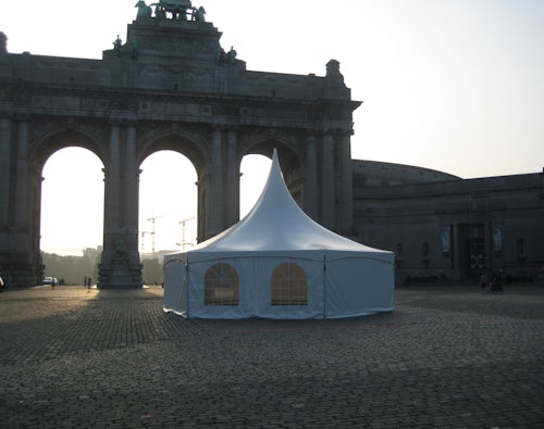Location d'une tente (Marquise) en Belgique